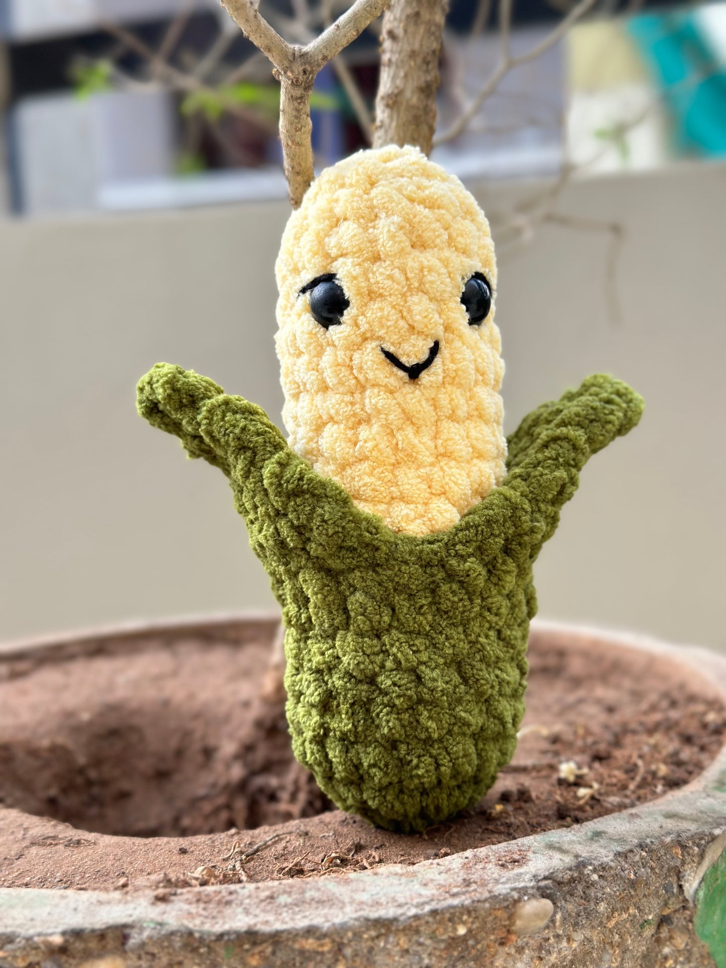 Crochet baby corn