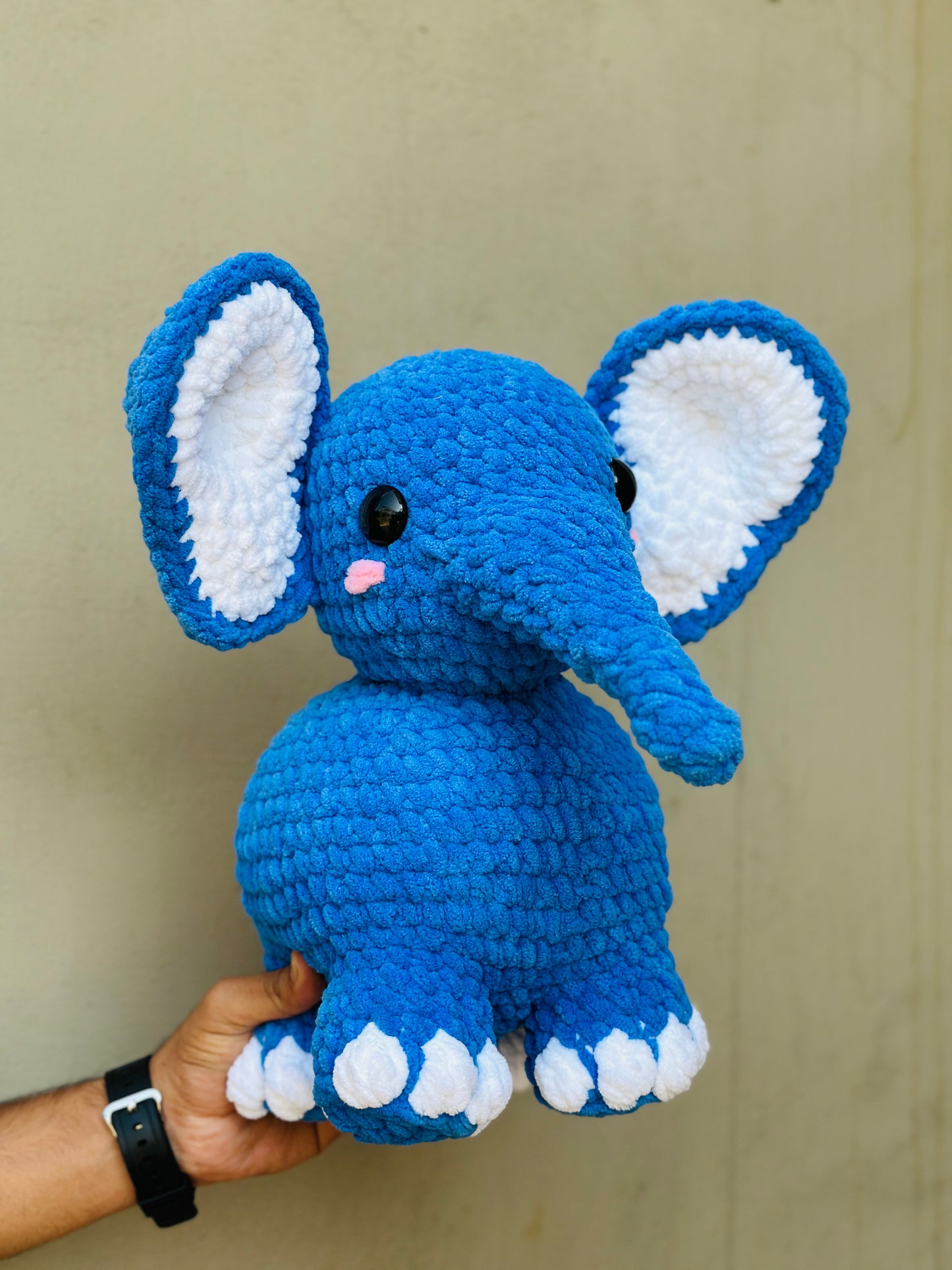 Crochet elephant plushies
