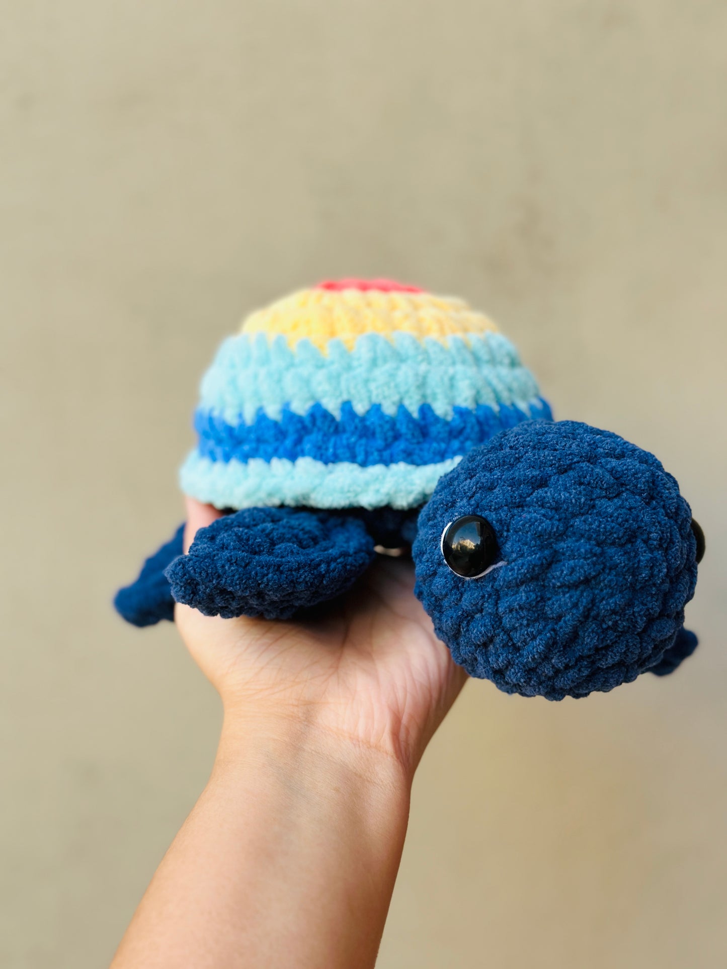 Crochet turtle plushie