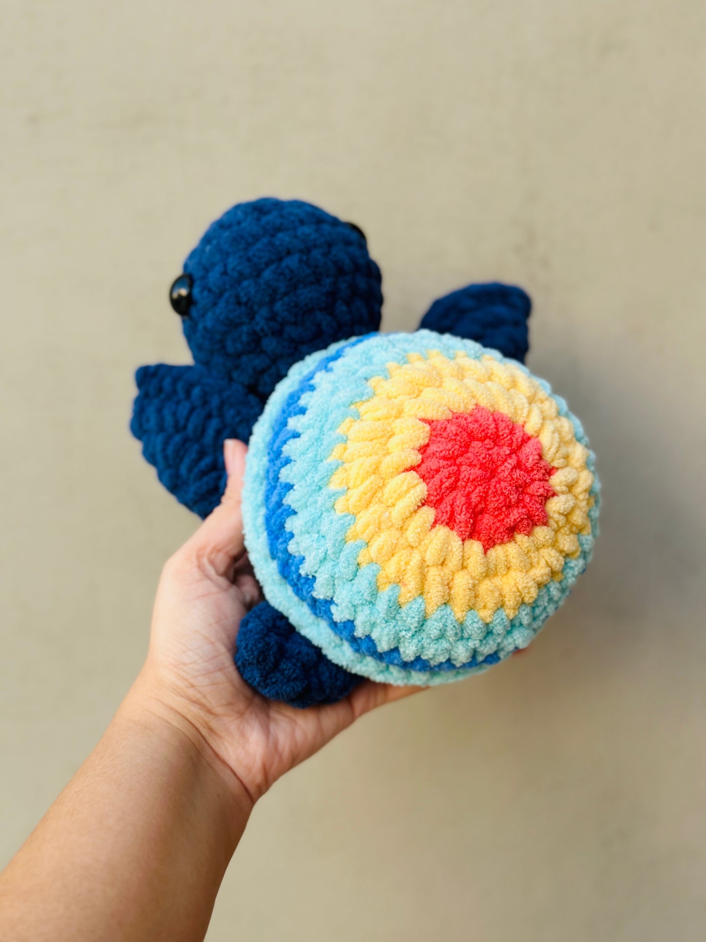 Crochet turtle plushie