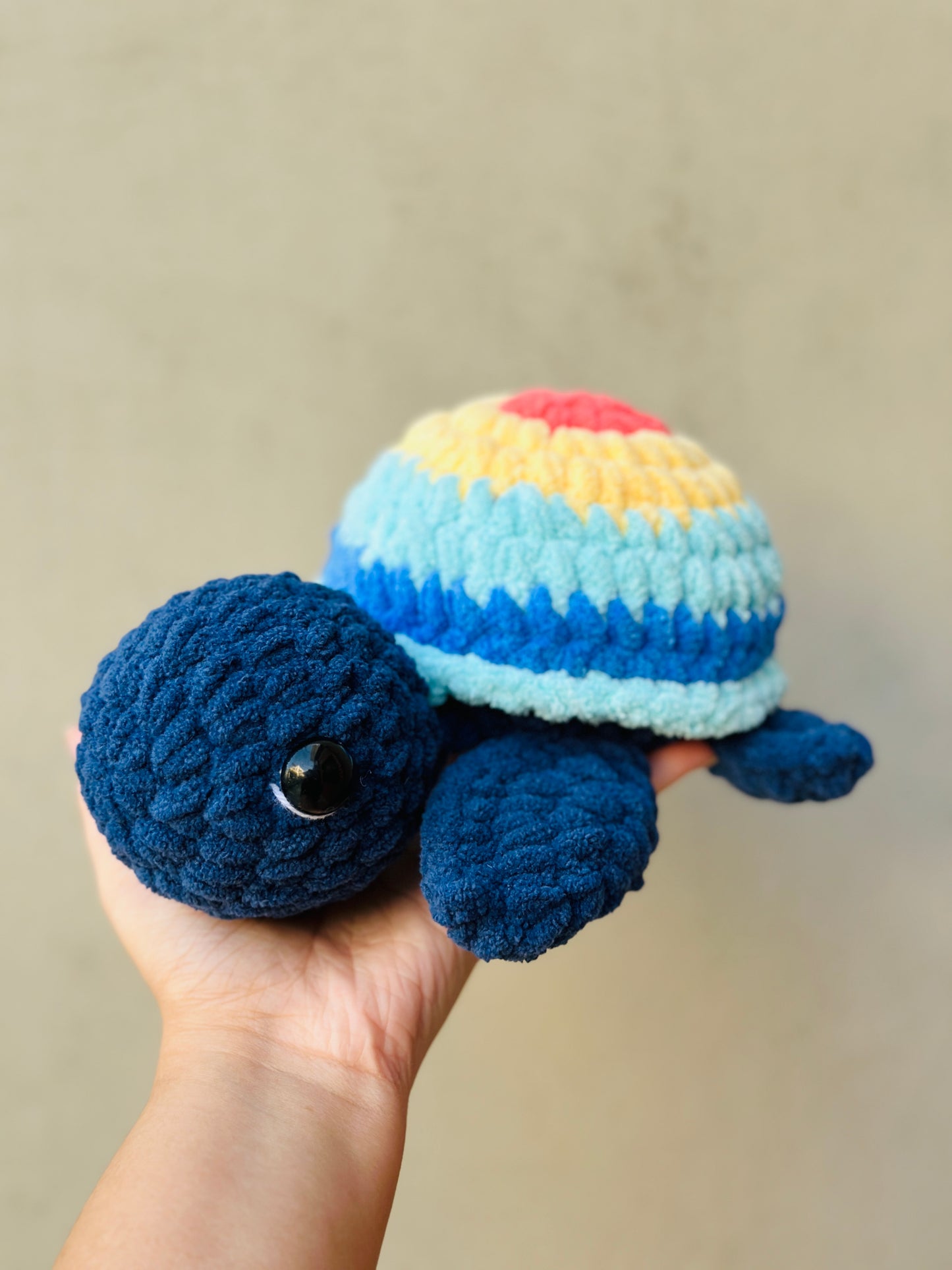 Crochet turtle plushie