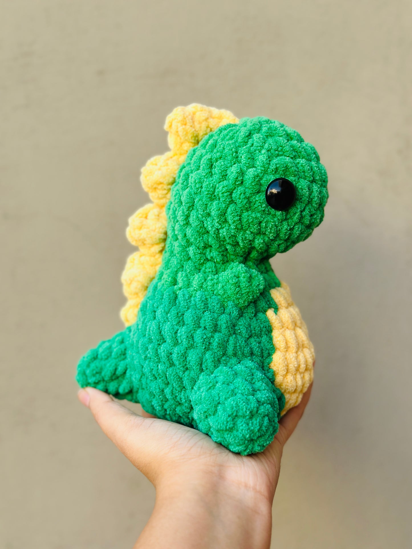 Crochet mini dino plushie