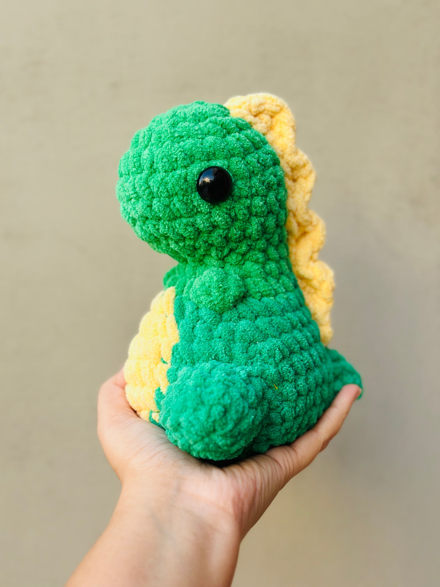 Crochet mini dino plushie