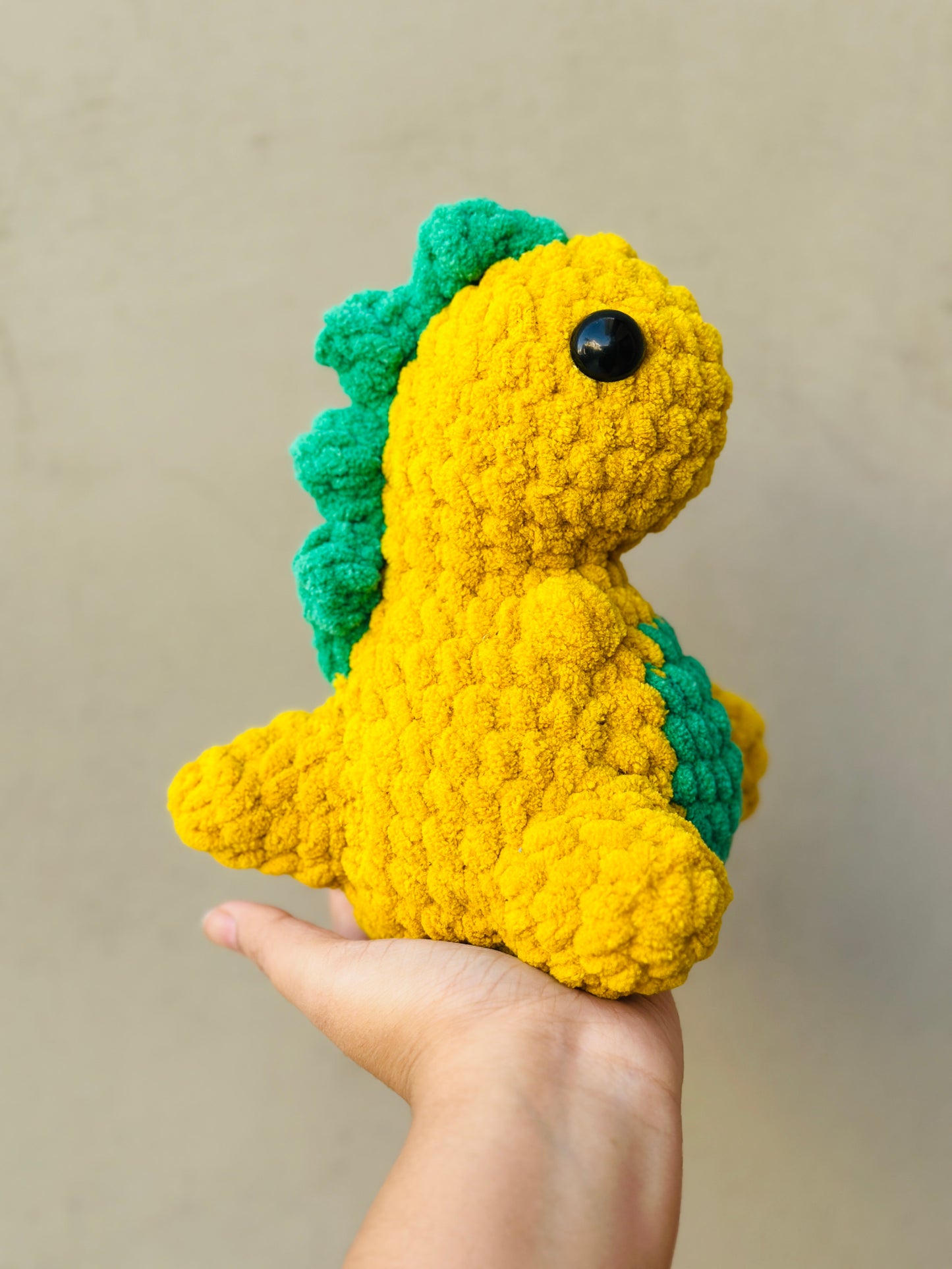 Crochet mini dino plushie