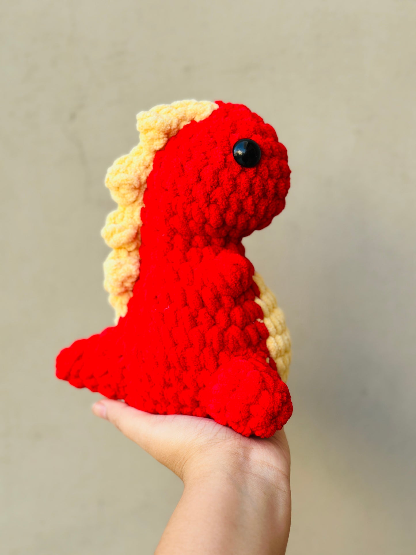 Crochet mini dino plushie