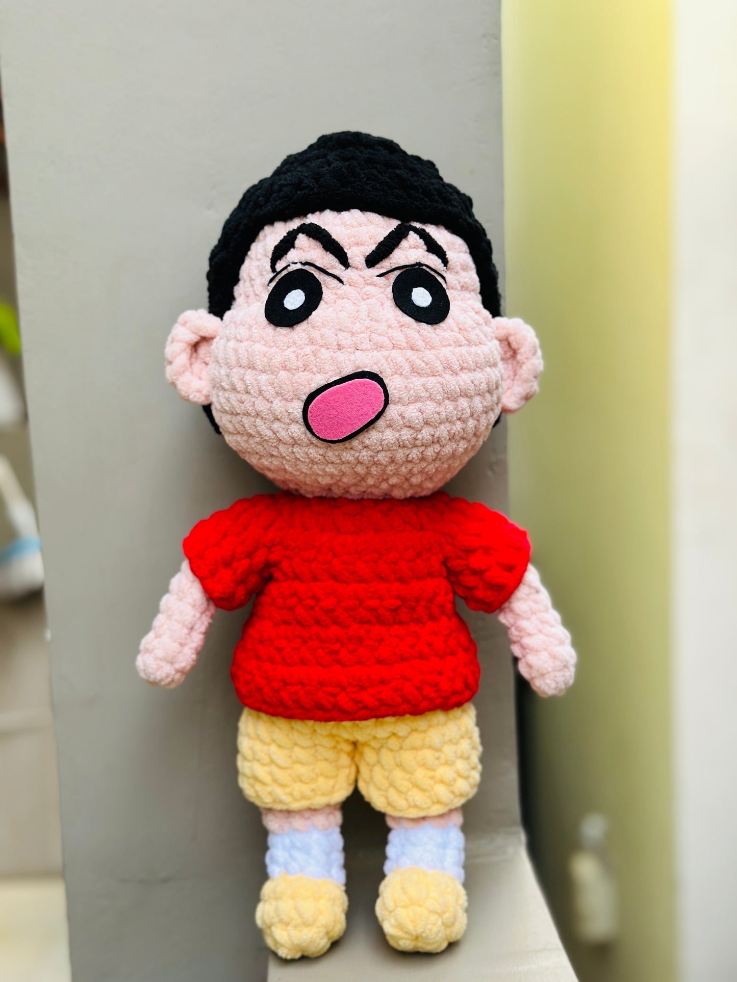 Crochet shinchan toy