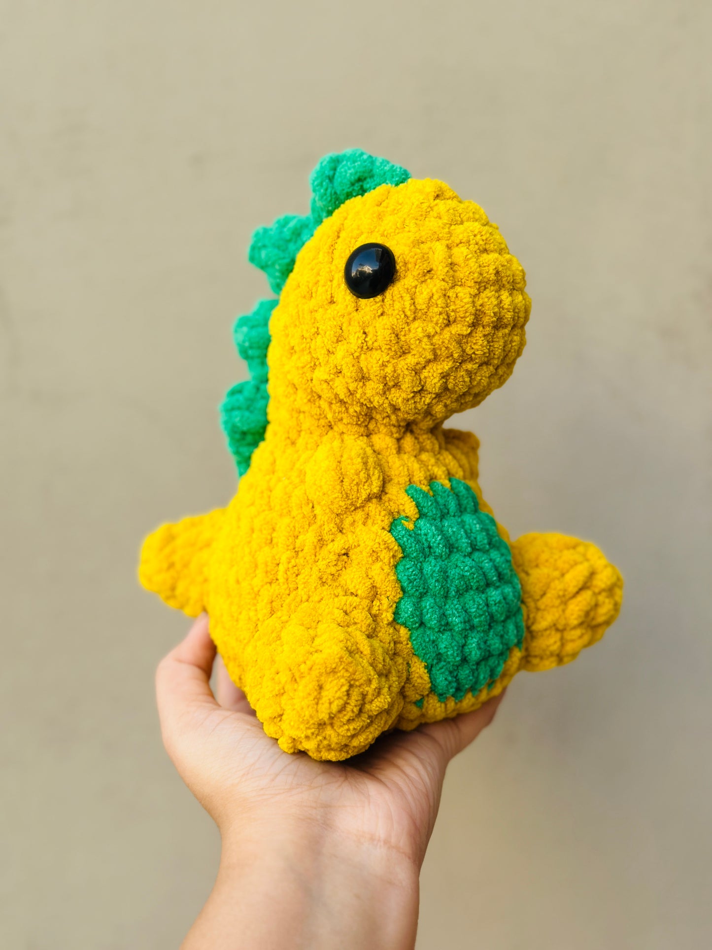 Crochet mini dino plushie