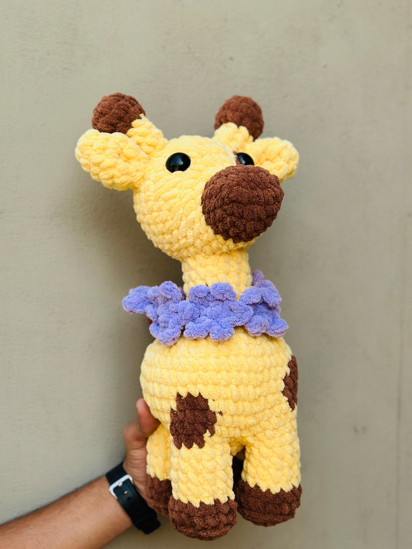 Crochet giraffe plushie