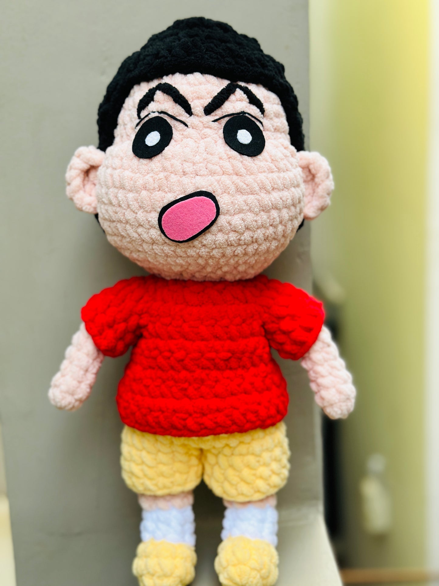 Crochet shinchan toy