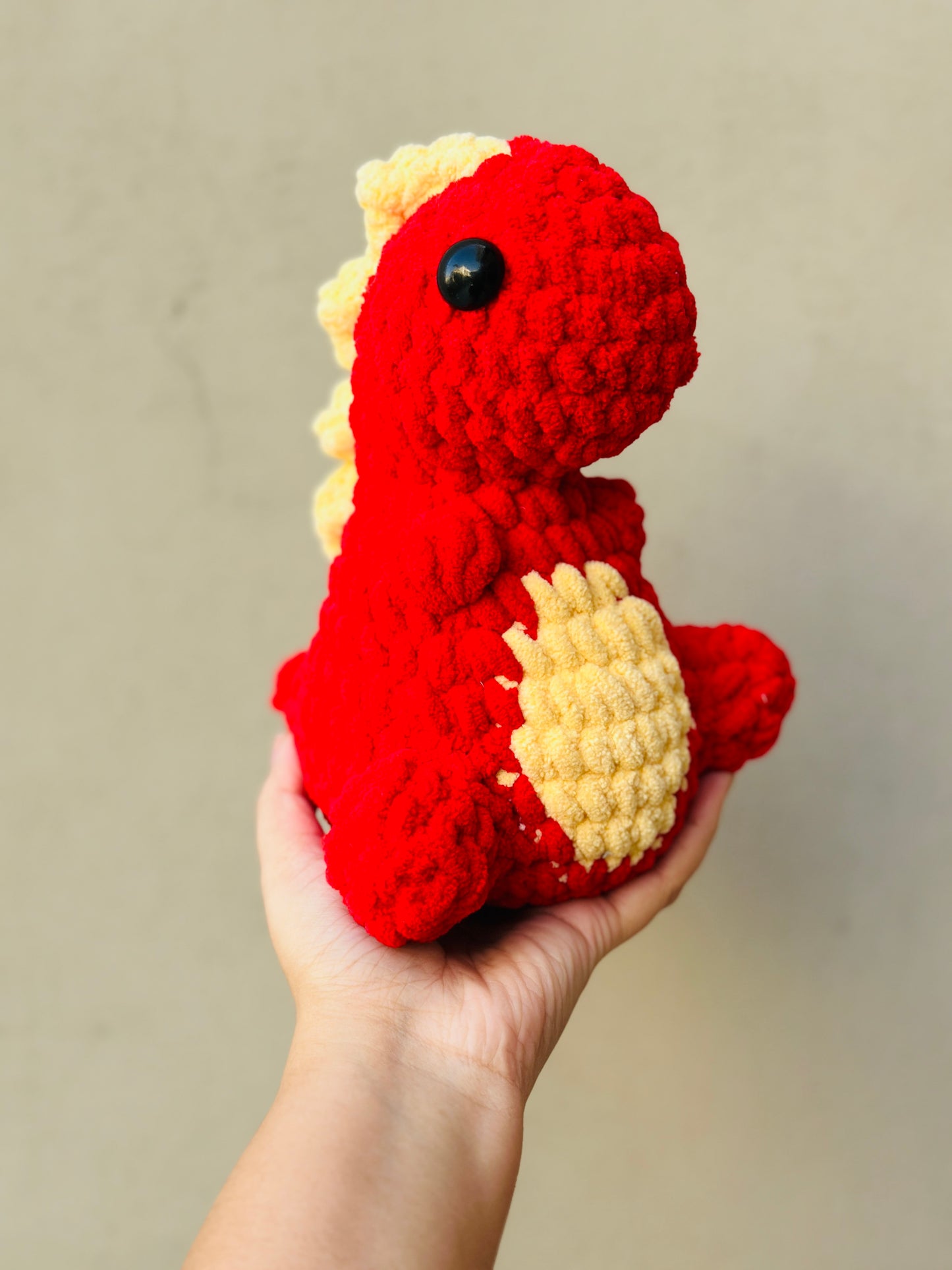 Crochet mini dino plushie