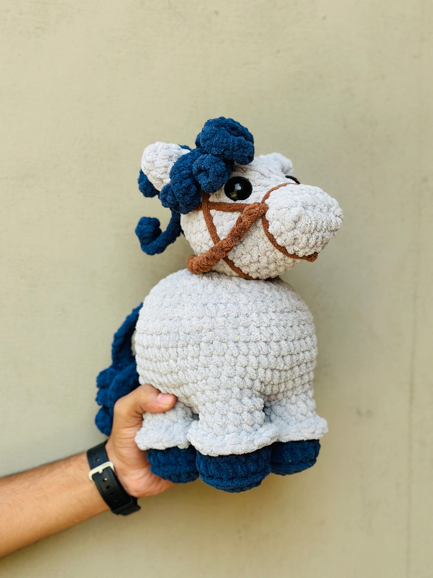 Crochet horse plushie